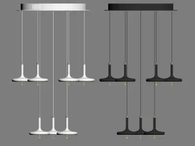 Yeanling led pendant light 3D model