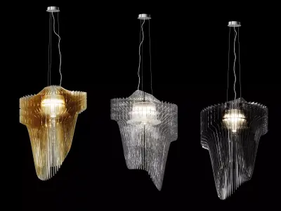 Aria Suspension Pendant by Zaha Hadid for 3DsMax and Corona 3D model
