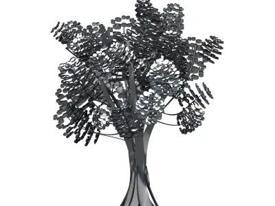 Cartoon tree S1Bv1 3D model