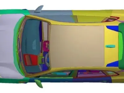 Zeekr 001 AWD Topline 2021 Vehicle 3d scan model 3D model 3D model