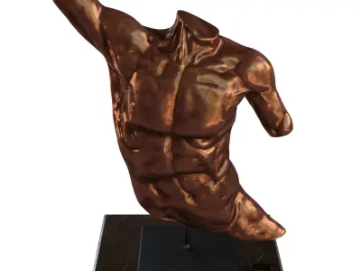 Laocoon Torso bronze 3D model