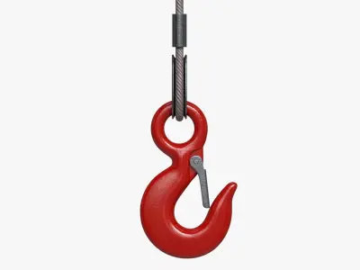 Lifting Crane Hook 3D model
