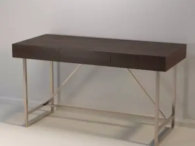 Modern Desk 04 Free low-poly 3D model