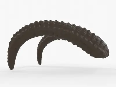 Large Curved Horns - Lauren 3D print model