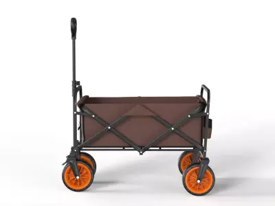 Foldable Garden Wagon Cart 3D model