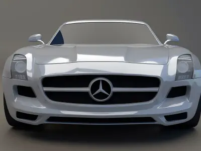 Mercedes AMG retrostyled 3D model