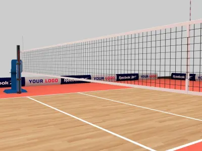 Volleyball Court 3D model