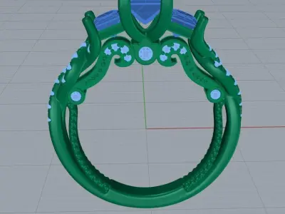 Verragio ring 3D print model