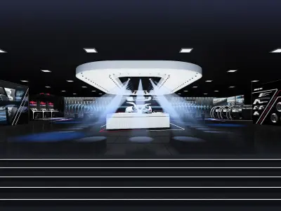 exhibition booth  3D model