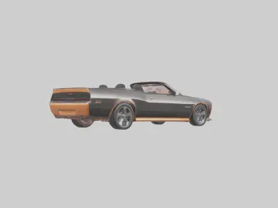 Convertible Muscle Car with Modern Features model 3D model