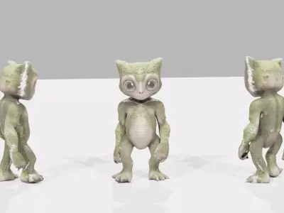 nature creature Low-poly 3D model