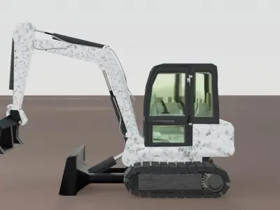 331 Compact Mini Excavator Crane 3D model