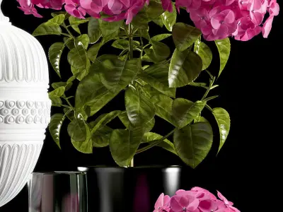 Flower Vase Set 3D model