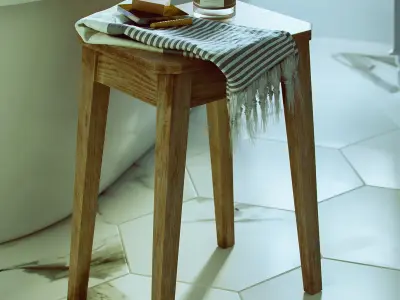 Sunny Bathroom 3D model