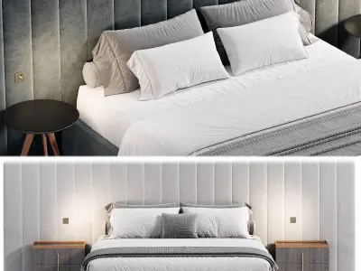 Milan bed by Stylishclub 3D model