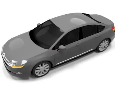 CITROEN C5 2009 LOWPOLY Low-poly 3D model