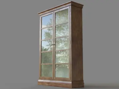 Seneca Display Cabinet Brown 3D model