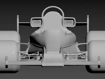 3D model of a Formula 1 race car 3D model