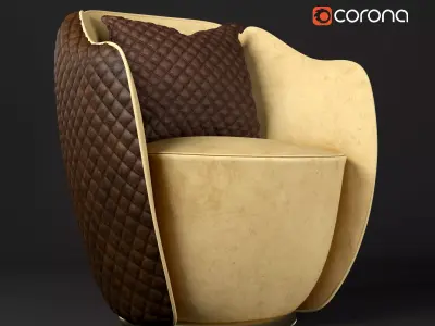 Armchair AUDREY Italy 3D model