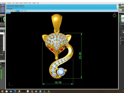 Luxury Snake Pendant Jewelry 3D Model 4026 3D print model