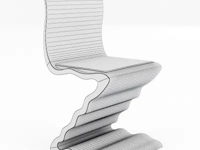 Zig Zag Chair 788 by Garry Knox Bennett 3D model