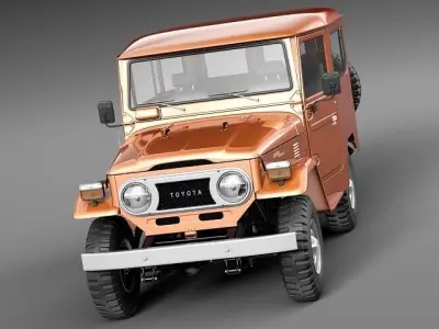 toyota land cruiser fj40 1960-1984 3D model