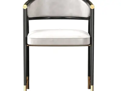 Aleksandra luxury Italian chair 3D model