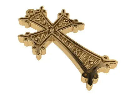 Cross Pendant 1823 3D print model