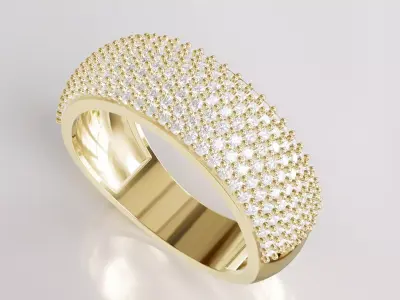 Jewelry Diamond Ring Model RG39 Free 3D print model