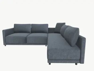 L Sofa Low-poly 3D model