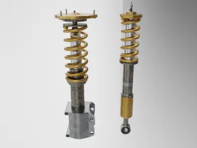Suspension two shock absorbers 3D model