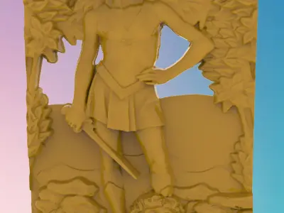 Greek panel 3D MODEL STL FILE FOR CNC ROUTER LASER 3D print model