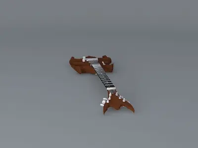 Insectoid guitar Free 3D model