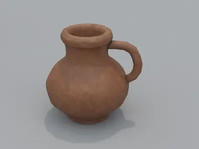 Medieval Vase Set PBR  Low-poly 3D model