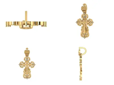 Pendant sp 2 cross 3D print model