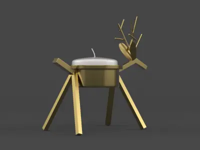 Candle Holder 3D model 6