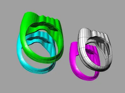 Ring Brat  Charli xcx  BRAT 3D print model