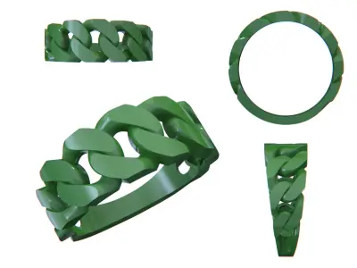 11 size Cuban chain link  3D print model
