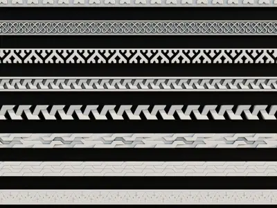 Ornament Pack Vol 20 - Medieval Gothic Romanesque 3D model