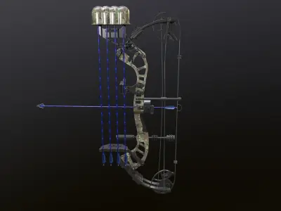 Compound bow 3D model order