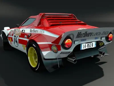 Lancia Stratos Marlboro 3D model