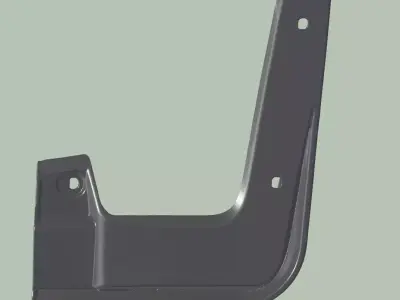 mudguard fender flares for chevrolet silverado 3D print model