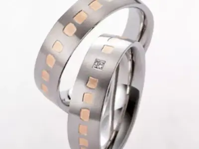Wedding rings 093 3D print model