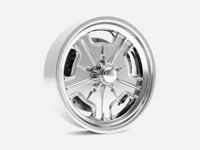 15x4 American Rebel Starburst Wheel and Brake 3D print model