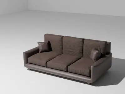Leather sofa Free 3D model