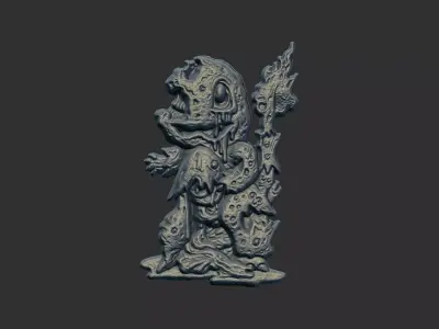 charmander pokeman zombie cnc model 3D print model