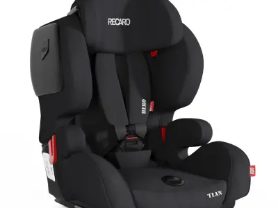 Recaro Baby Car seat Low-poly 3D model