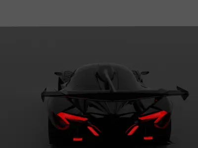 car  apollo intensa emozione Low-poly 3D model