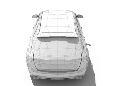 RS4 Wagon Lowpoly Low-poly 3D model