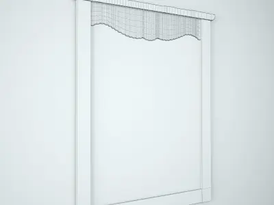 Vintage Balinese Mirror 3D model